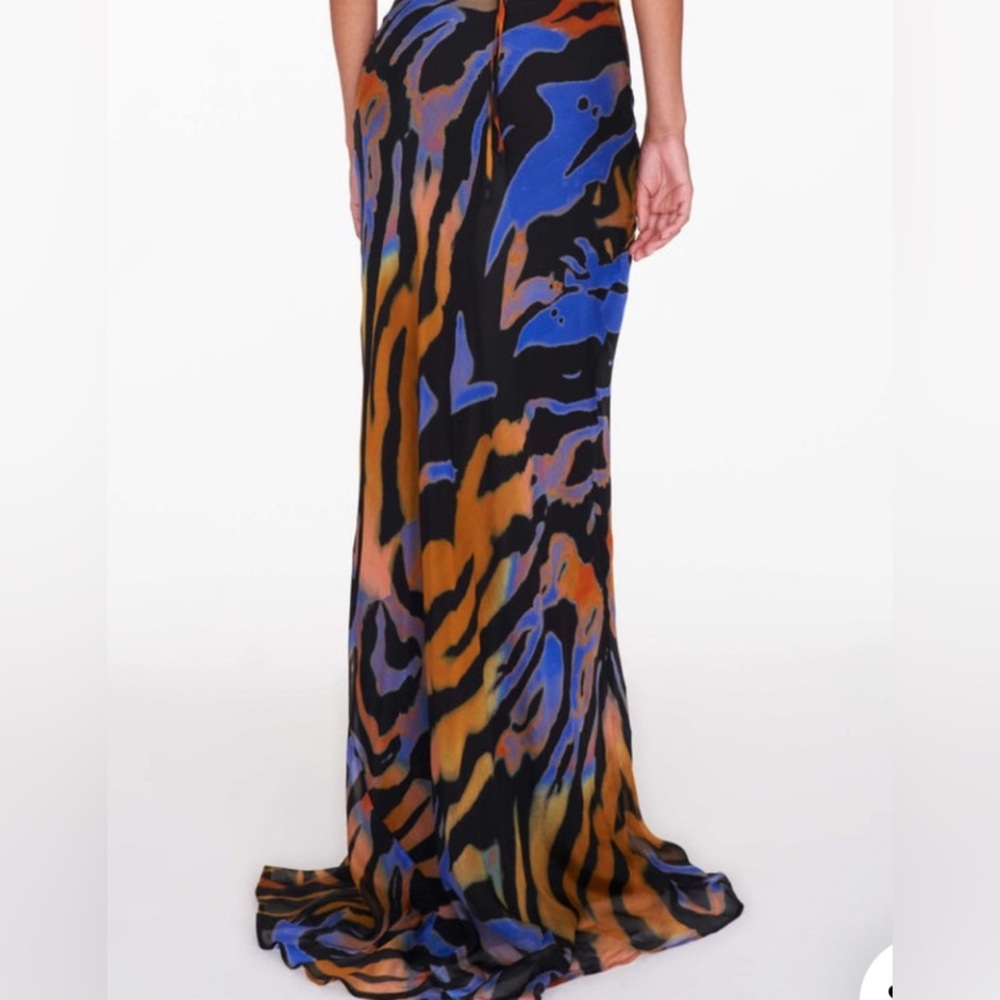 Rat & Boa Vibrant Orange and Blue Maxi Dress - Picture 5 of 5